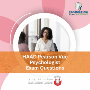 HAAD Pearson Vue Psychologist Exam Questions